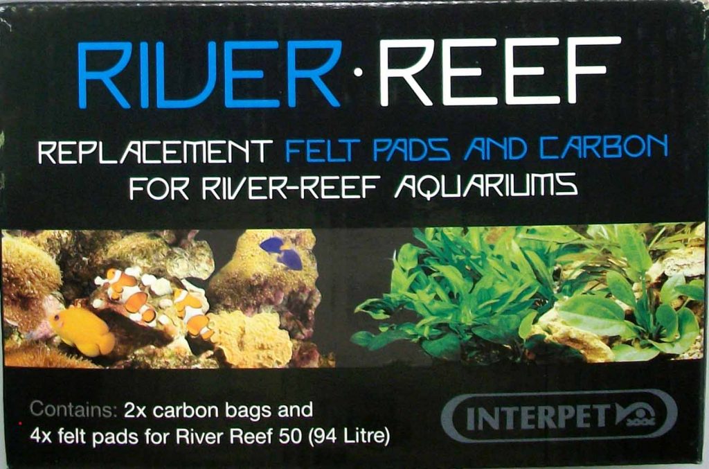 River Reef & Kent Marine Bioreef 94L Replacement Super Fine Filter Pads & Carbon