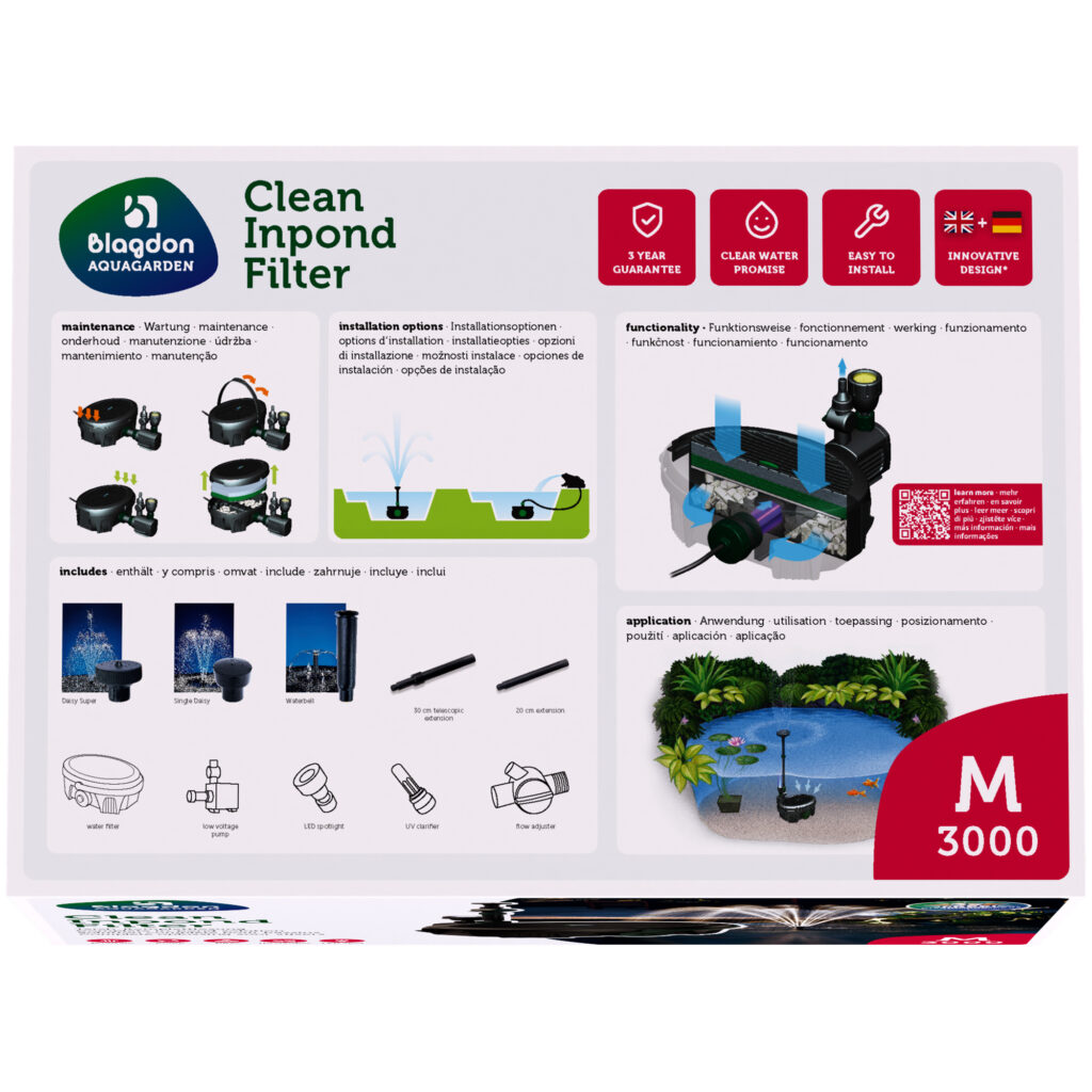 Blagdon Aquagarden Clean Inpond Filter M (3000) - Image 3