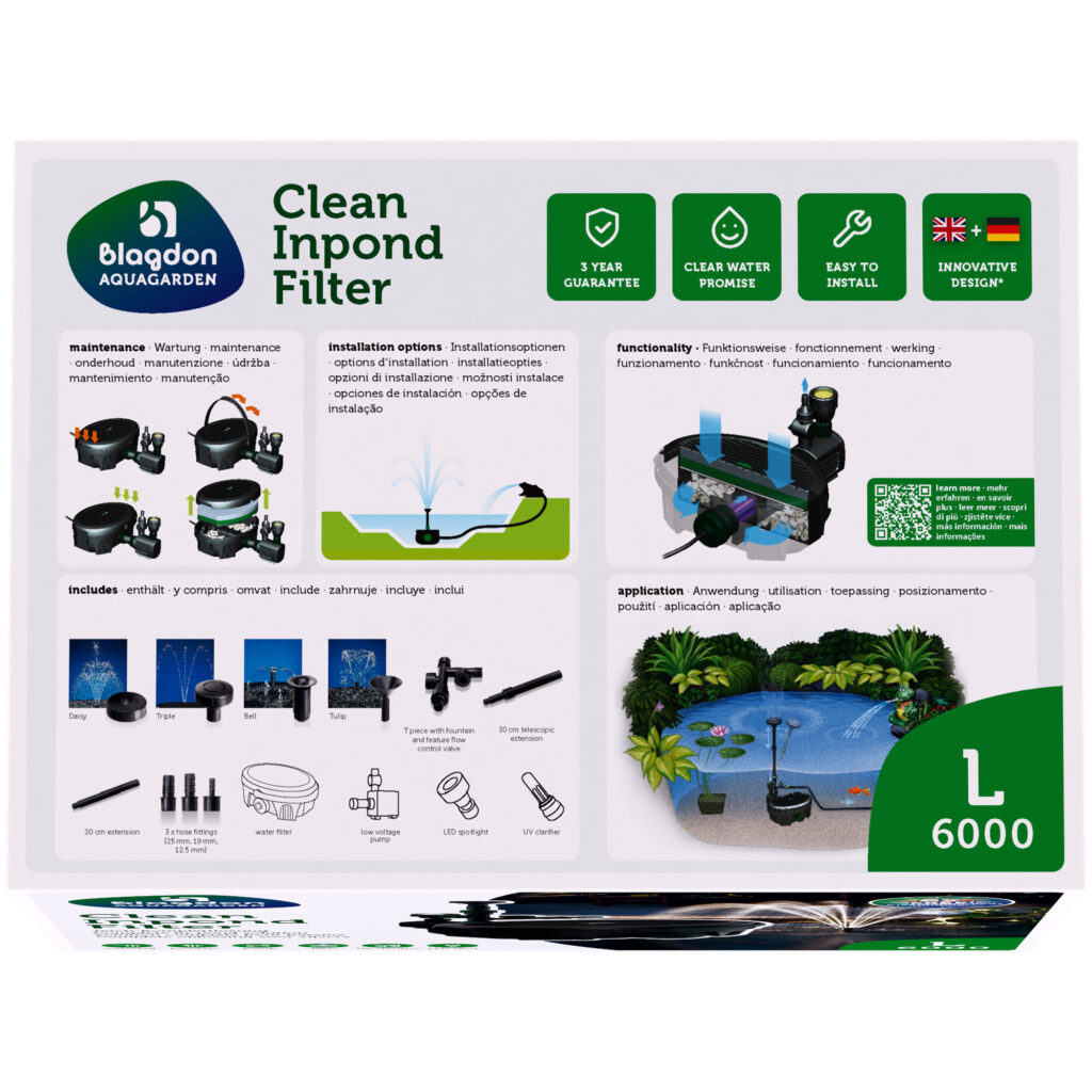 Blagdon Aquagarden Clean Inpond Filter L (6000) - Image 3